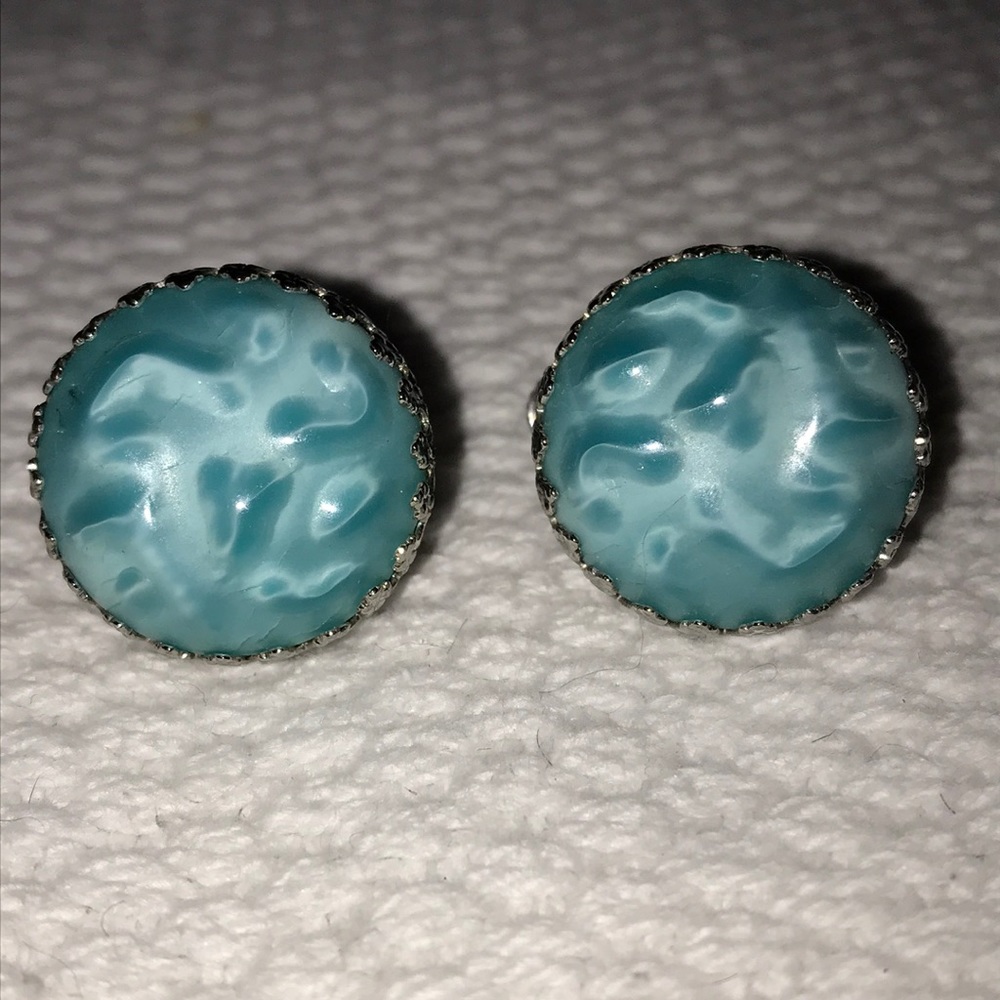 Signed Miriam Haskell clip on earrings